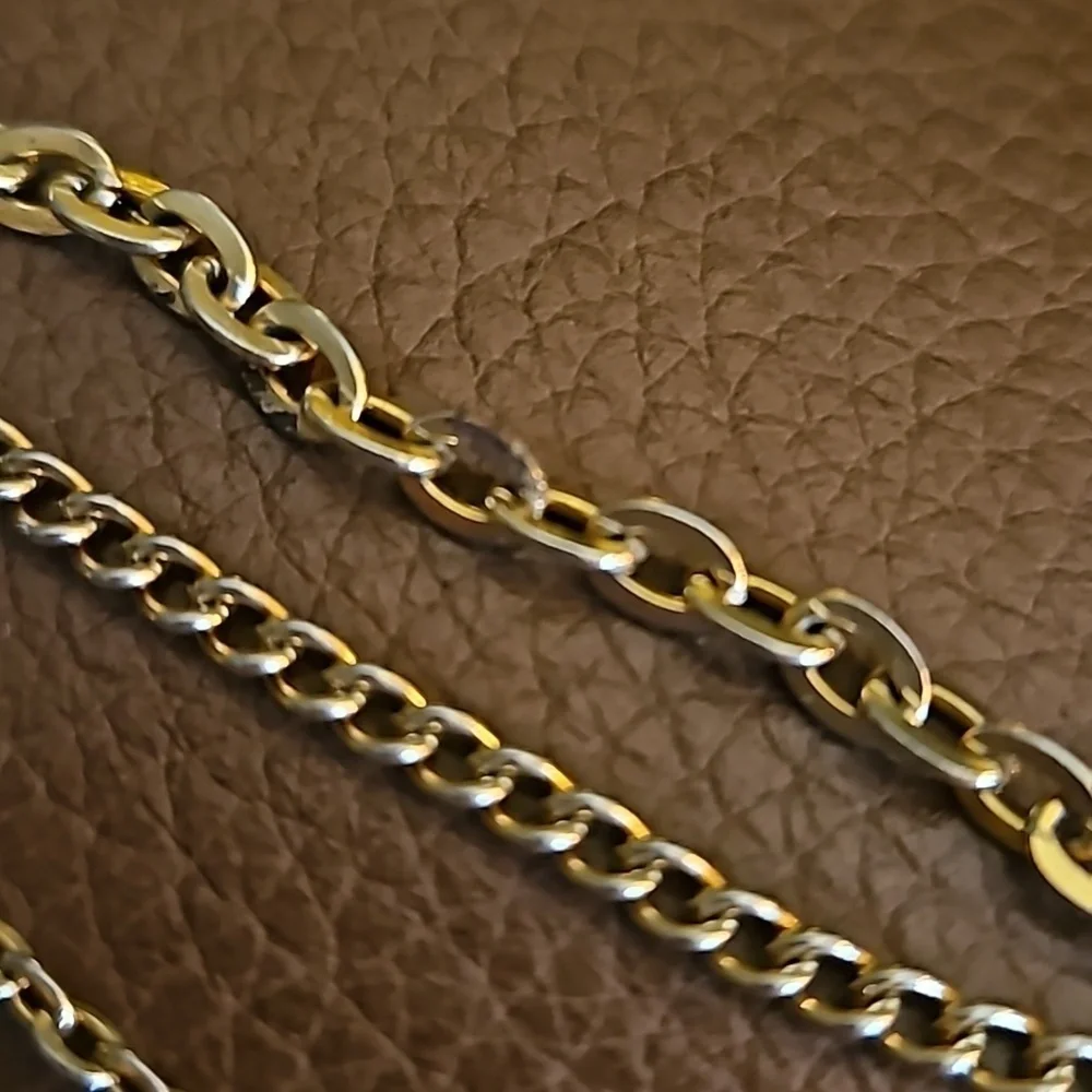 3/$30 Dainty Goldtone Layered Chain Necklace